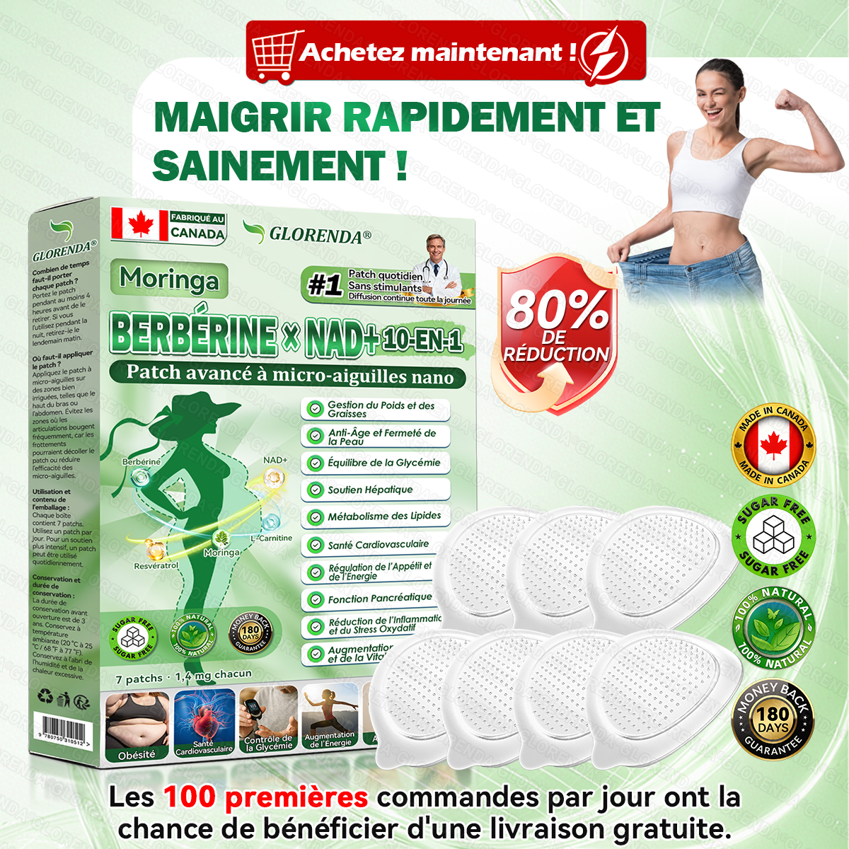 Plus que 10 boîtes ! 𝐆𝐋𝐎𝑹𝑬𝑵𝑫𝗔🎁 -30 % aujourd’hui ! Recommandée par les médecins : 4 à 6 boîtes pour éviter l’effet rebond. Dernière chance avant la nouvelle année ! 🎁